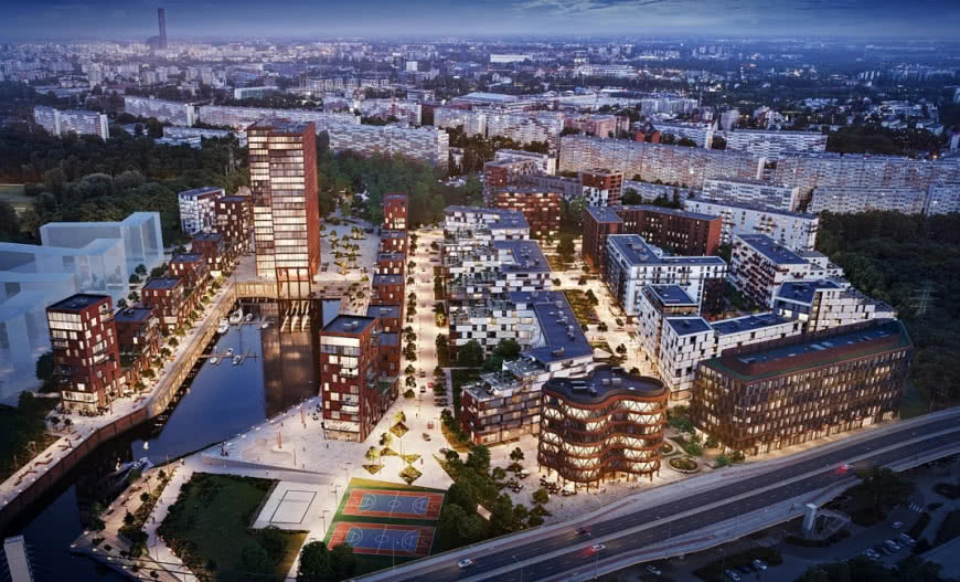 Port Popowice - osiedle mieszkaniowe nad Odrą