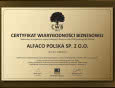 Alfaco z Certyfikatem Wiarygodności Biznesowej