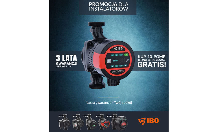 Promocja dla instalatorów na pompy obiegowe MAGI od firmy Dambat 
