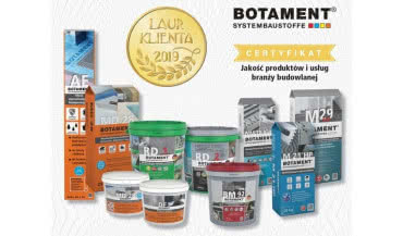Laur Klienta 2019 dla chemii budowlanej marki Botament