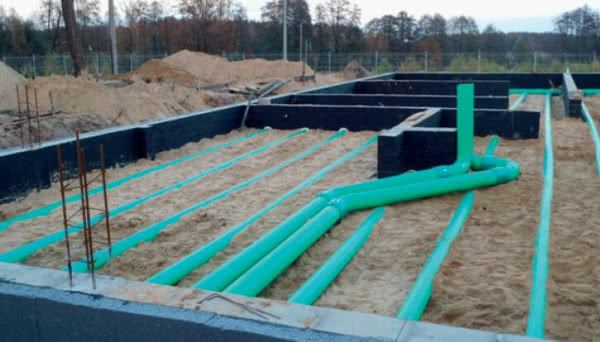 Gruntowy wymiennik ciepła GEOHEAT - w fundamentach