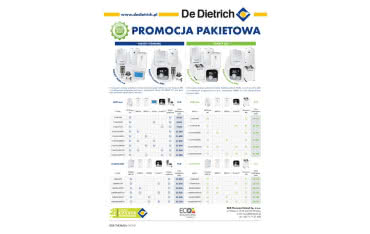 Promocja pakietowa kotłów De Dietrich