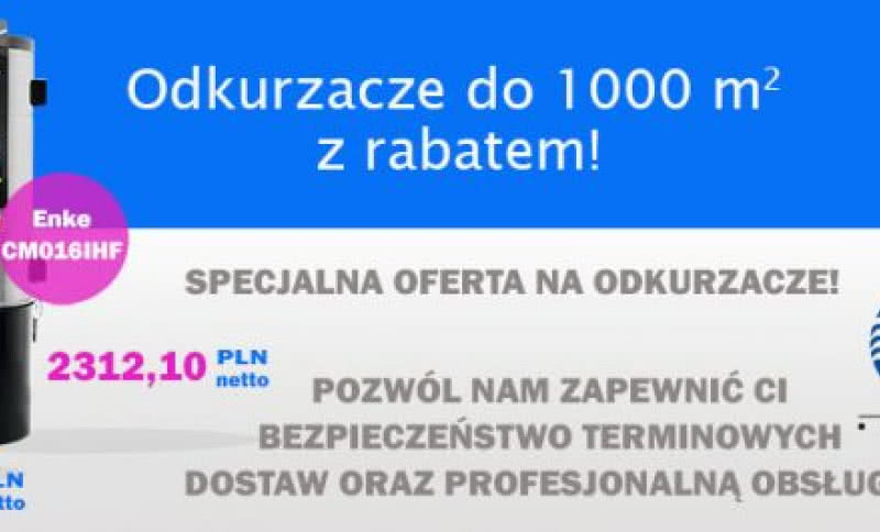 Odkurzacze centralne Disan i Enke z dużym rabatem!