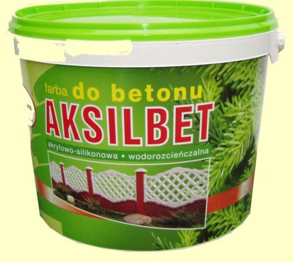 Aksilbet - wodorozcieńczalna, akrylowo-silikonowa farba do betonu